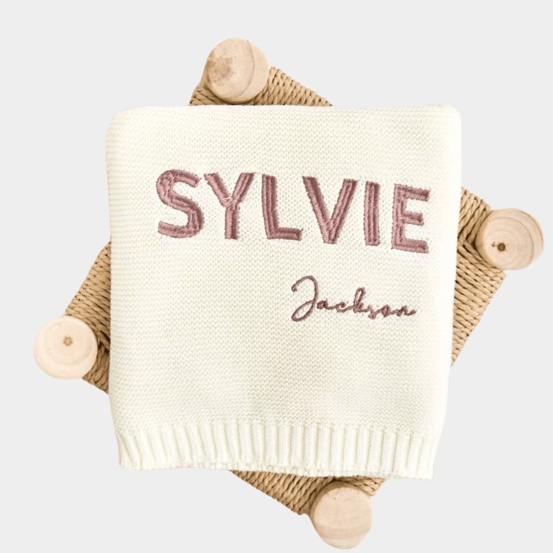 Personalized Baby Blanket, Custom Embroidered Baby Blanket, Baby Name Blanket.